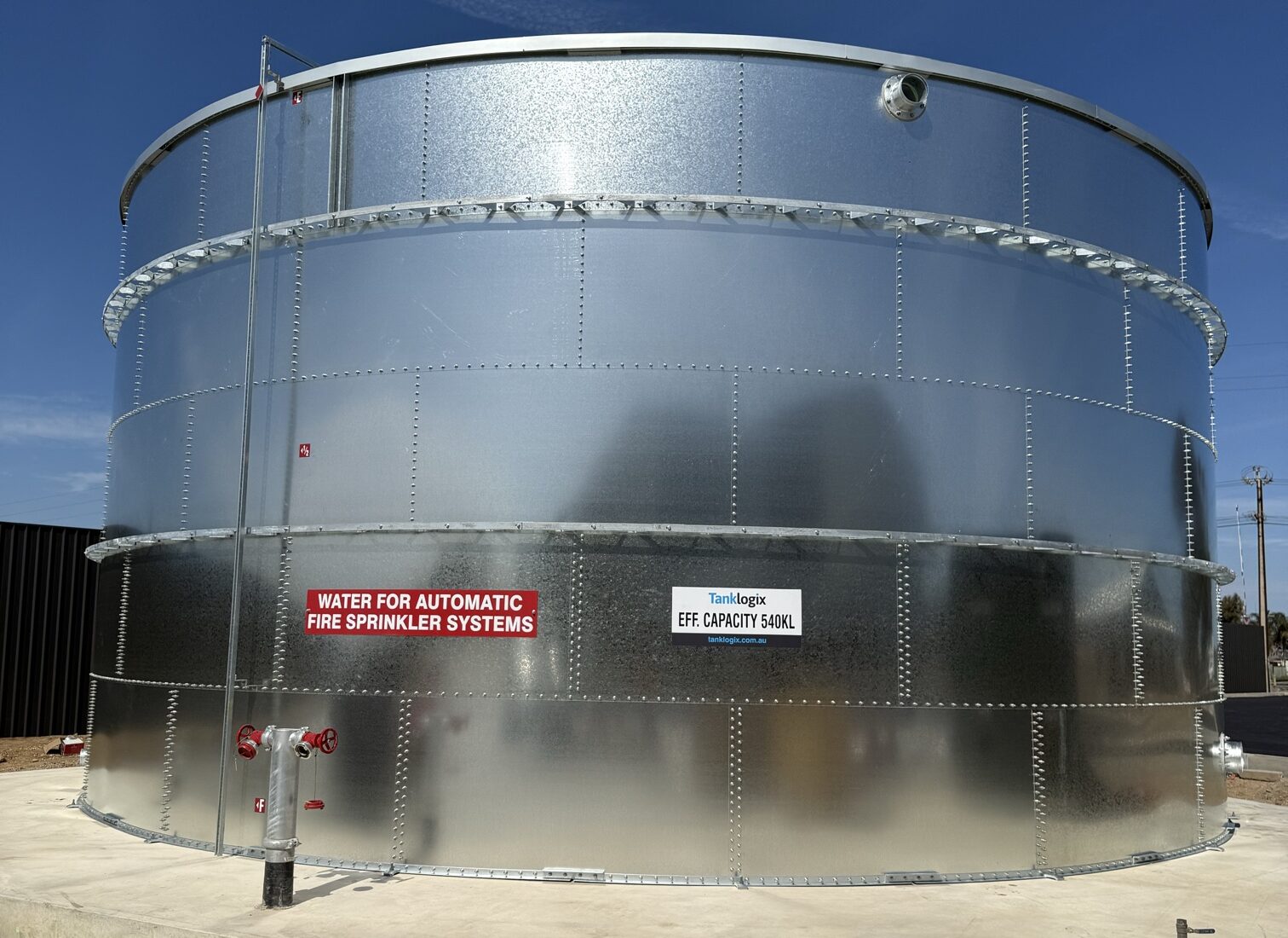 Round Fire Water Tank