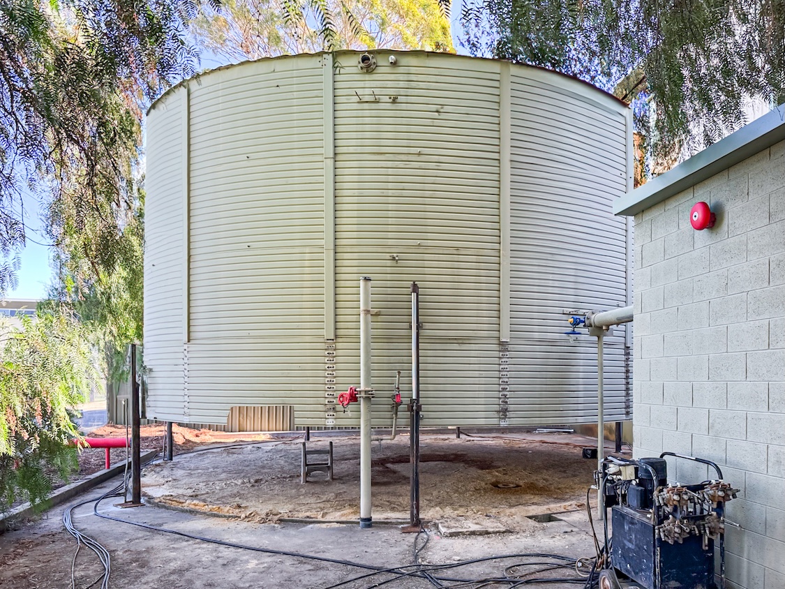Complete tank replacement - before