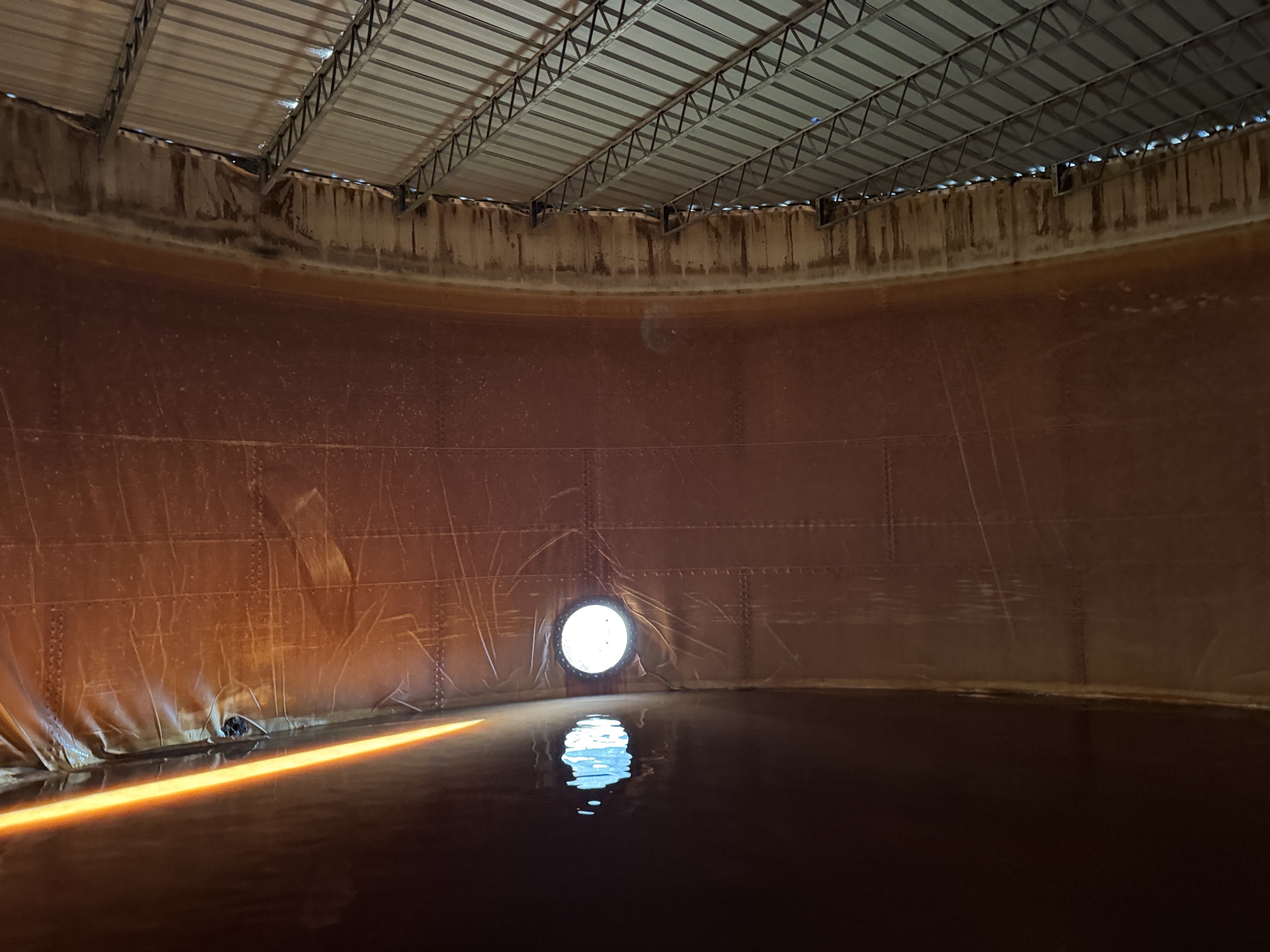 Complete liner replacement and installation - before